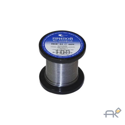 Припой ПОС 61 проволока. катушка ф1.5мм (100г) (без канифоли) (Векта) (30198)